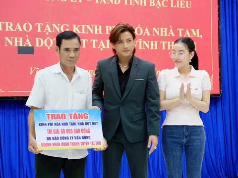 Vợ chồng Á hậu, Doanh nhân Đoàn Thanh Tuyền - ca sĩ Đỗ Minh Quân tới tận Nông Cống - Thanh Hóa cứu trợ bà con sau bão số 10