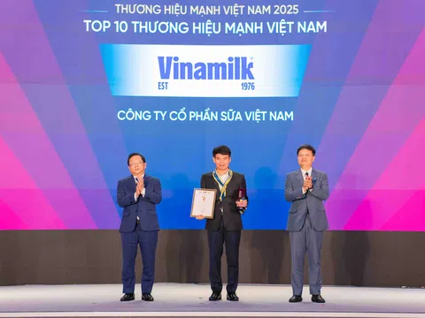 Vinamilk – Doanh nghiệp F&B duy nhất được vinh danh Top 10 thương hiệu mạnh Việt Nam 2025