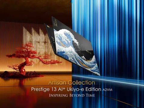 Tuyệt tác công nghệ và nghệ thuật: MSI Prestige 13 AI+ Ukiyo-e Edition đến Việt Nam