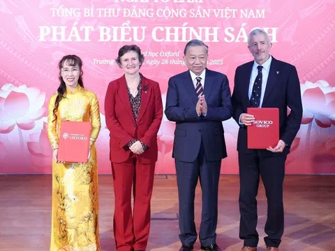 Đại học Oxford công bố Quỹ Học bổng Tiên phong dưới sự chứng kiến của Tổng Bí thư Tô Lâm nhân chuyến thăm chính thức Vương quốc Anh