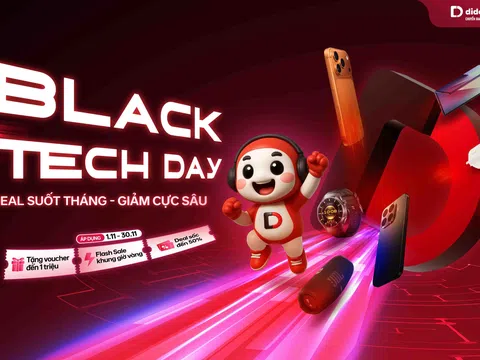 “Black Tech Day” lớn nhất năm: Điện thoại giảm gần 10 triệu đồng, phụ kiện từ 9.000 đồng