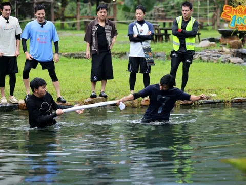 Steven Nguyễn và Đỗ Nhật Hoàng tái hiện phân đoạn đối đầu trong "2 ngày 1 đêm"