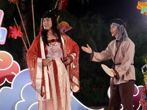 2 ngày 1 đêm: Steven Nguyễn và Đỗ Nhật Hoàng hóa thân thành chú Cuội - Hằng Nga