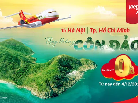 Khám phá Côn Đảo dễ dàng hơn với ưu đãi vé 0 đồng của Vietjet