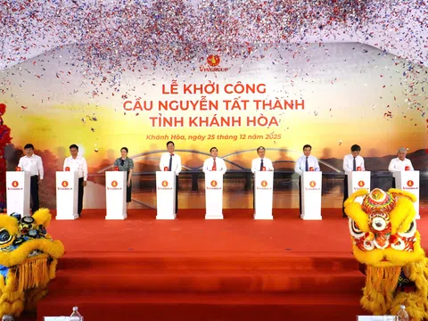 Vinhomes khởi công cầu Nguyễn Tất Thành, mở trục kết nối đô thị Cam Lâm