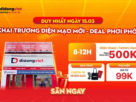 Di Động Việt ra mắt cửa hàng mới tại 77-79 Trần Quang Khải: Phụ kiện từ 99K, iPhone, Samsung giảm đến 4,5 triệu