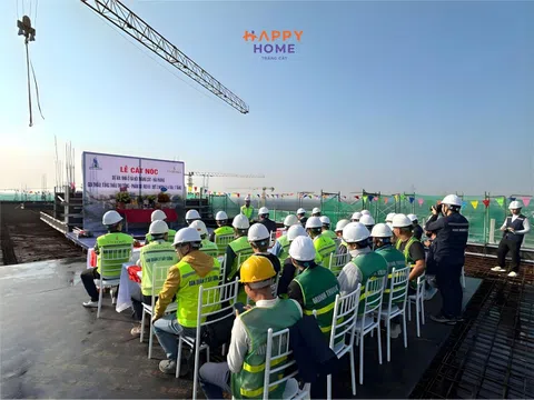 Happy Home Tràng Cát tăng tốc: Nhà ở xã hội chuẩn sống Vinhomes dần thành hình tại Nam Hải Phòng