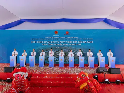 Vinhomes khởi công Dự án đầu tư phát triển kết cấu hạ tầng Khu công nghiệp Nam Tràng Cát