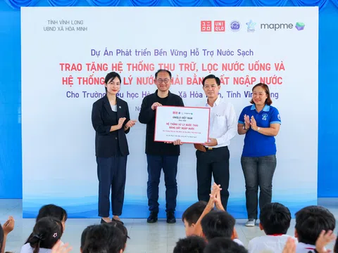 UNIQLO tiếp tục lan tỏa dự án “Hỗ Trợ Nước Sạch”, triển khai giai đoạn 4 tại trường học ở Đồng bằng sông Cửu Long