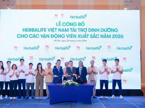 Herbalife Việt Nam tiếp tục tài trợ sản phẩm dinh dưỡng cho các vận động viên xuất sắc Việt Nam năm 2026