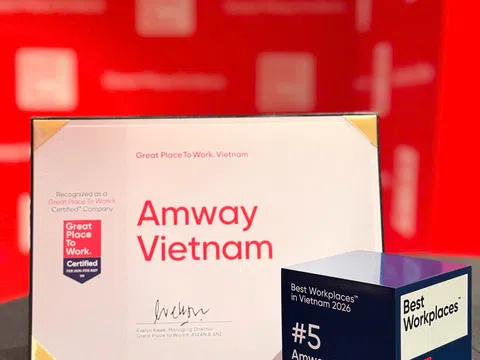 Amway Việt Nam hai năm liên tiếp đứng top nơi làm việc xuất sắc hàng đầu Việt Nam 2026