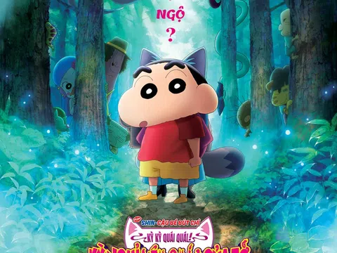 Shin và gia đình Nohara bước vào thế giới yêu quái trong phim điện ảnh mới nhất