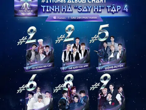 6 ca khúc Livestage 2 đồng loạt thăng hạng, Tinh Hà “Say Hi” tạo “cơn mưa” thành tích nhạc số