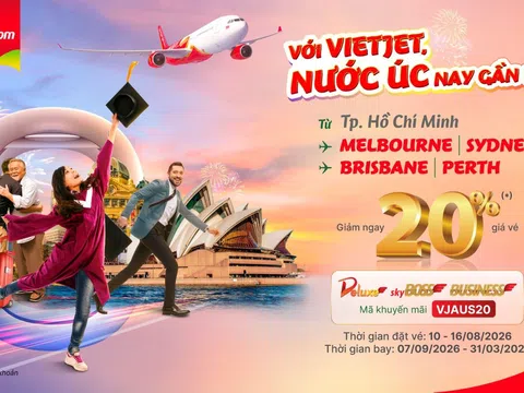 Tin vui: Vietjet ưu đãi 20% mừng đường bay đến sân bay quốc tế Western Sydney, thêm lựa chọn để khám phá Australia