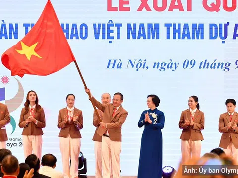 Đoàn thể thao Việt Nam xuất quân dự ASIAD 20, phấn đấu giành từ 4 huy chương Vàng