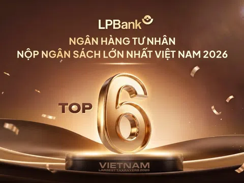 LPBank vào Top 6 ngân hàng tư nhân nộp ngân sách lớn nhất: Tăng trưởng đi cùng trách nhiệm