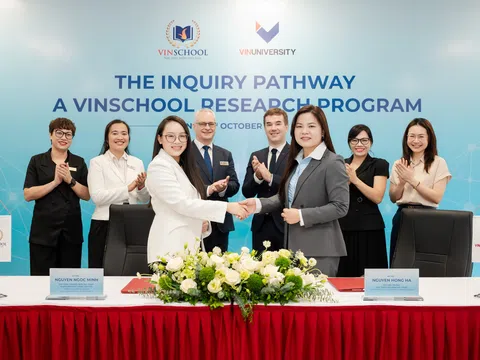 Vinschool và VinUni hợp tác phát triển năng lực nghiên cứu cho học sinh THPT