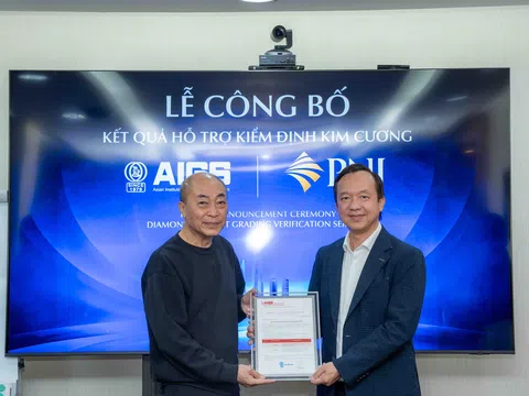 AIGS công bố kết quả kiểm định: 100% mẫu kim cương PNJ là kim cương thiên nhiên, phù hợp thông số 4C