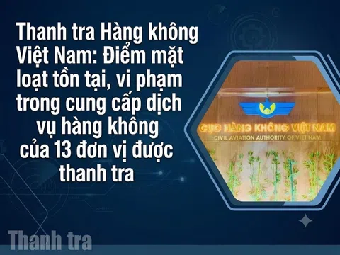 Thanh tra Hàng không Việt Nam: Điểm mặt loạt tồn tại, vi phạm trong cung cấp dịch vụ hàng không của 13 đơn vị
