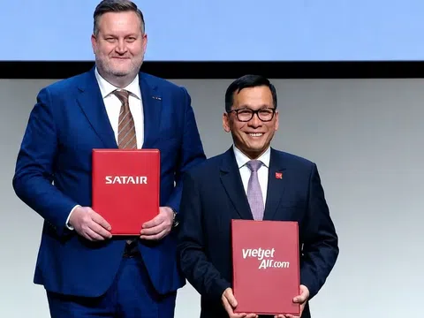 Vietjet và Satair trao Thoả thuận chiến lược phát triển chuỗi cung ứng hàng không tại Vietnam