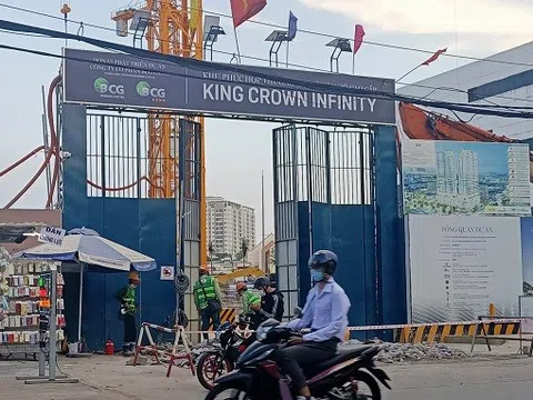 Sau gần 2 năm khởi công, dự án King Crown Infinity do Bamboo Capital phát triển chưa thành hình