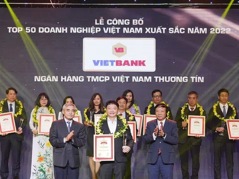 Vietbank vào top 50 Doanh nghiệp xuất sắc nhất Việt Nam năm 2022