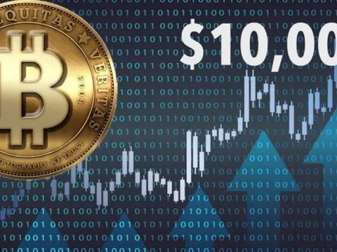 Bitcoin vượt ngưỡng 10.000 USD