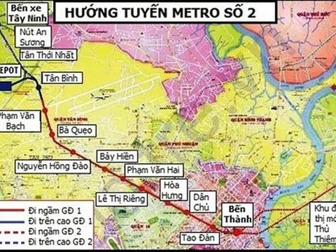 Metro Số 2 chưa có mặt bằng sạch
