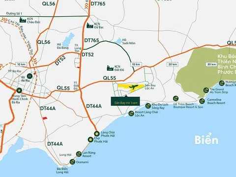 Bà Rịa - Vũng Tàu: Quy hoạch vị trí sân bay Hồ Tràm