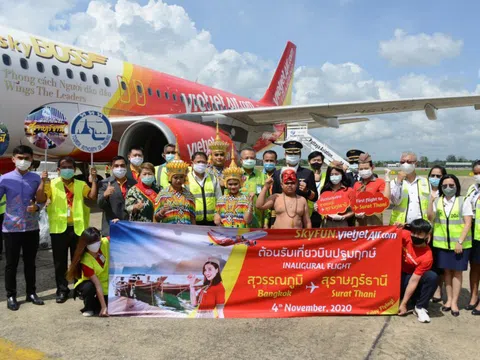 Vietjet khai trương đường bay mới đến Surat Thani và tiếp tục  công bố thêm đường bay mới tại Thái Lan