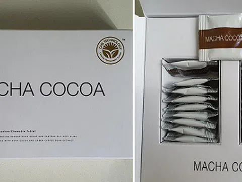 Cảnh báo sản phẩm giảm béo MONE Macha Cocoa chứa chất gây đột quỵ, mất trí nhớ