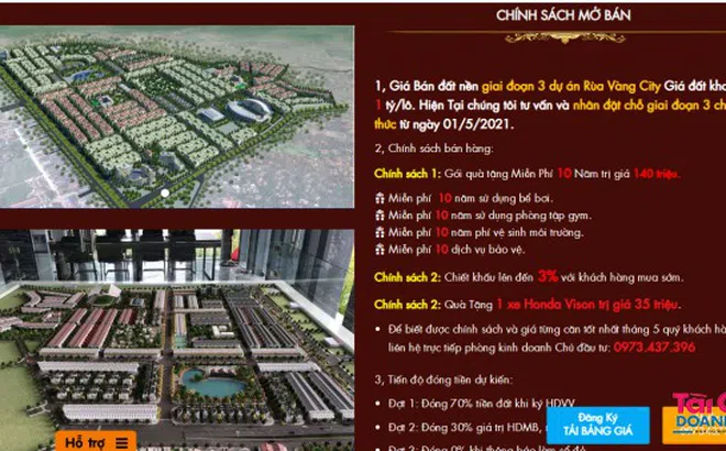Dự án Rùa Vàng City, Bắc Giang: Chủ đầu tư huy động vốn trái luật?