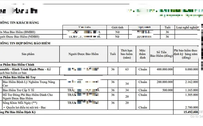 Bỏ 55 triệu/năm mua bảo hiểm, thiệt đau vì theo không nổi, bỏ không xong