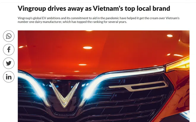 Khảo sát quốc tế về các thương hiệu hàng đầu châu Á: Vingroup được yêu thích nhất tại Việt Nam