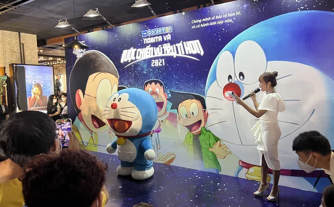 Dàn sao Việt cùng các nhóc tì hào hứng đón chào cuộc phim lưu mới nhất của Doraemon tại sự kiện ra mắt phim