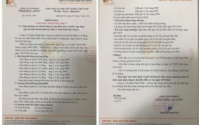 "Nóng" với mô hình đầu tư lãi suất lên đến 30% của Thịnh Phát Group