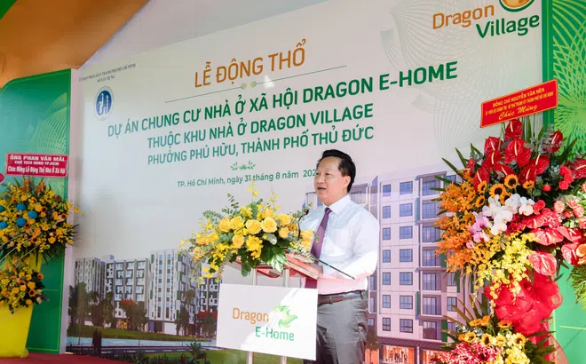 TPHCM động thổ Dự án Chung cư Nhà ở xã hội Dragon E-Home Thành phố Thủ Đức