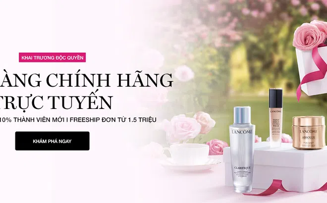Lancôme ra mắt cửa hàng trực tuyến đầu tiên tại Việt Nam