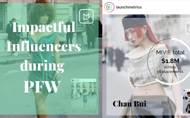 Châu Bùi là Influencer đạt tổng giá trị truyền thông cao nhất thế giới tại Fashion Week Thu - Đông 2023