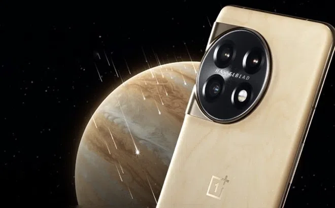 Bề mặt sao Mộc có trên smartphone OnePlus 11 Jupiter Rock Edition