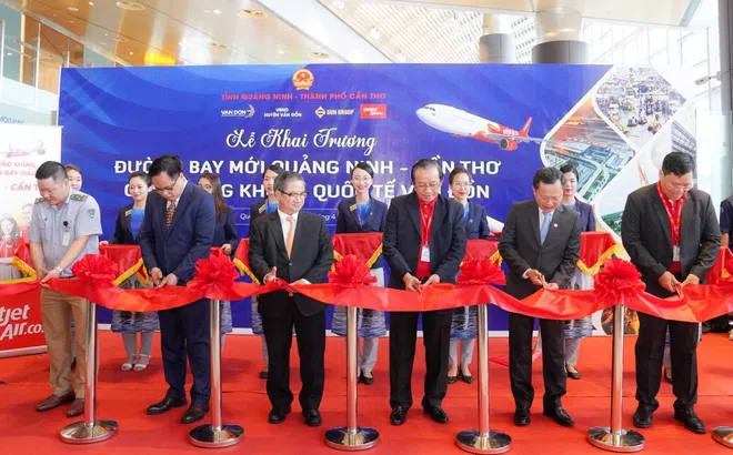 Vietjet chính thức khai trương đường bay thẳng đầu tiên giữa Cần Thơ và Vân Đồn