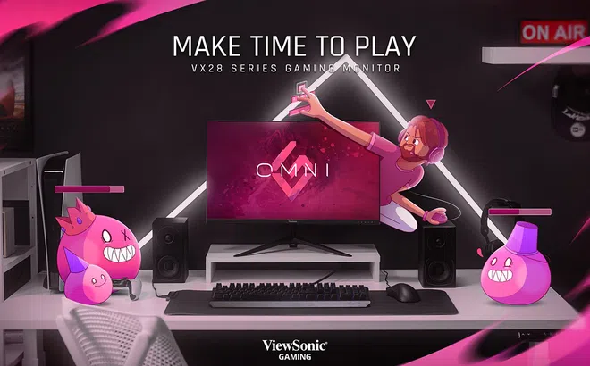 Viewsonic ra mắt màn hình Gaming Omni Vx28 Series 165Hz với công nghệ chống bóng mờ hàng đầu