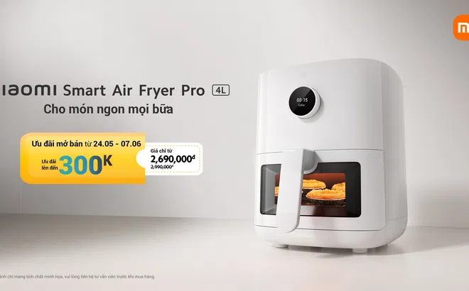 Ra mắt nồi chiên không dầu thông minh Xiaomi Smart Air Fryer Pro 4L, giải pháp cho căn bếp thông minh và gọn gàng hơn