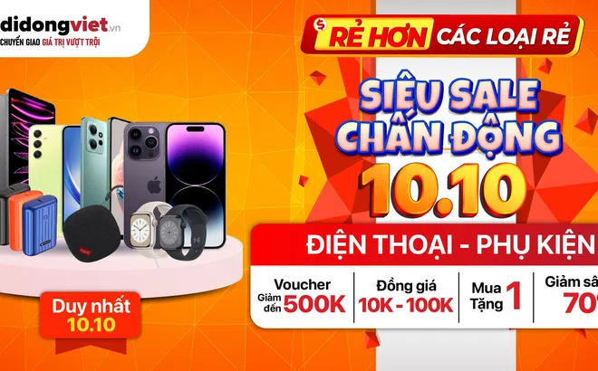 Siêu sale ngày đôi 10/10, săn deal đồng giá từ 10K