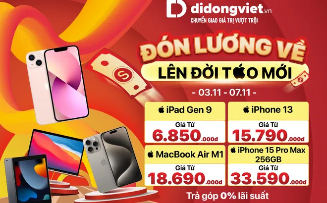 “Sale lương về” iPhone, iPad, Macbook giảm giá hơn 9 triệu đồng