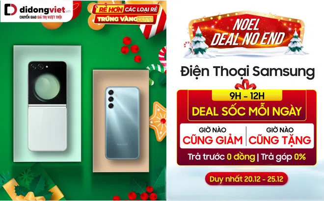 Điện thoại Samsung ưu đãi đến 62% kèm nhiều quà tặng hấp dẫn
