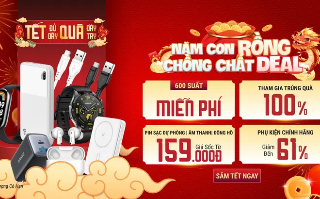 Di Động Việt giảm giá đến 69% loạt điện thoại, phụ kiện dịp Tết Nguyên đán
