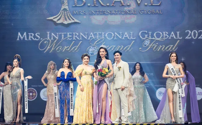 Trần Huyền Trang thắng 2 giải phụ, đăng quang ngôi vị Hoa hậu Đại sứ Mrs International Global 2024