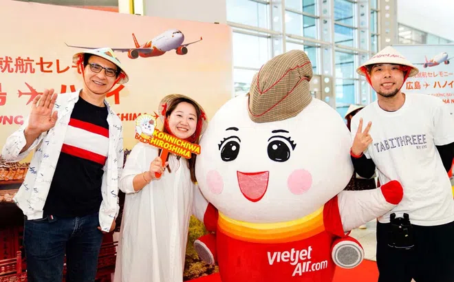 Vietjet vừa khai trương đường bay giữa Hà Nội và Hiroshima