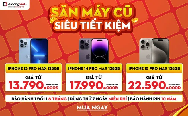 Chi tiêu thông minh với xu hướng mua iPhone cũ giá rẻ, kèm tới 7 quyền lợi siêu hời